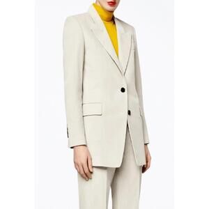 NEW LANDSCAPE single-breasted cotton-corduroy blazer in bone